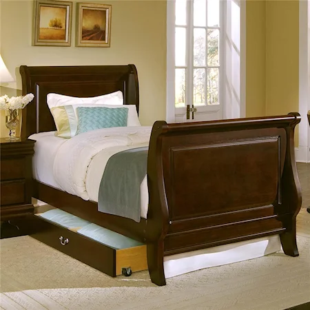 Twin Sleigh Bed With Under Bed Storage